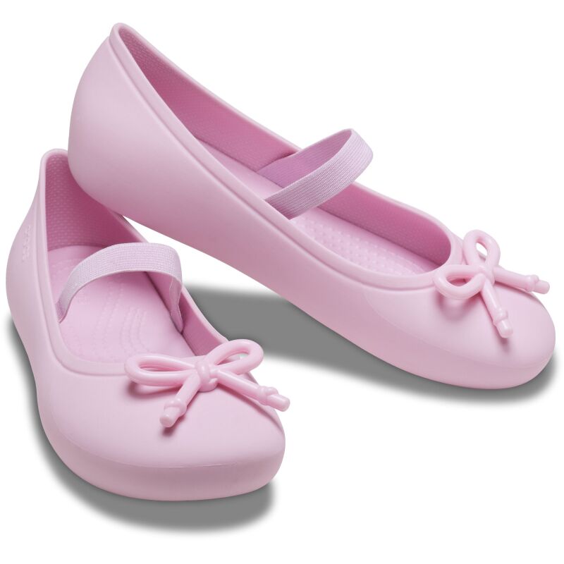 Crocs™ Brooklyn Bow Flat Kids' Ballerina Pink