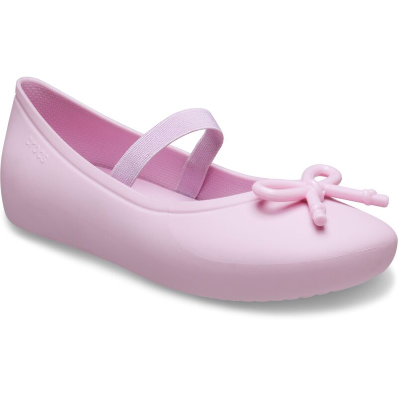Crocs™ Brooklyn Bow Flat Kids' Ballerina Pink