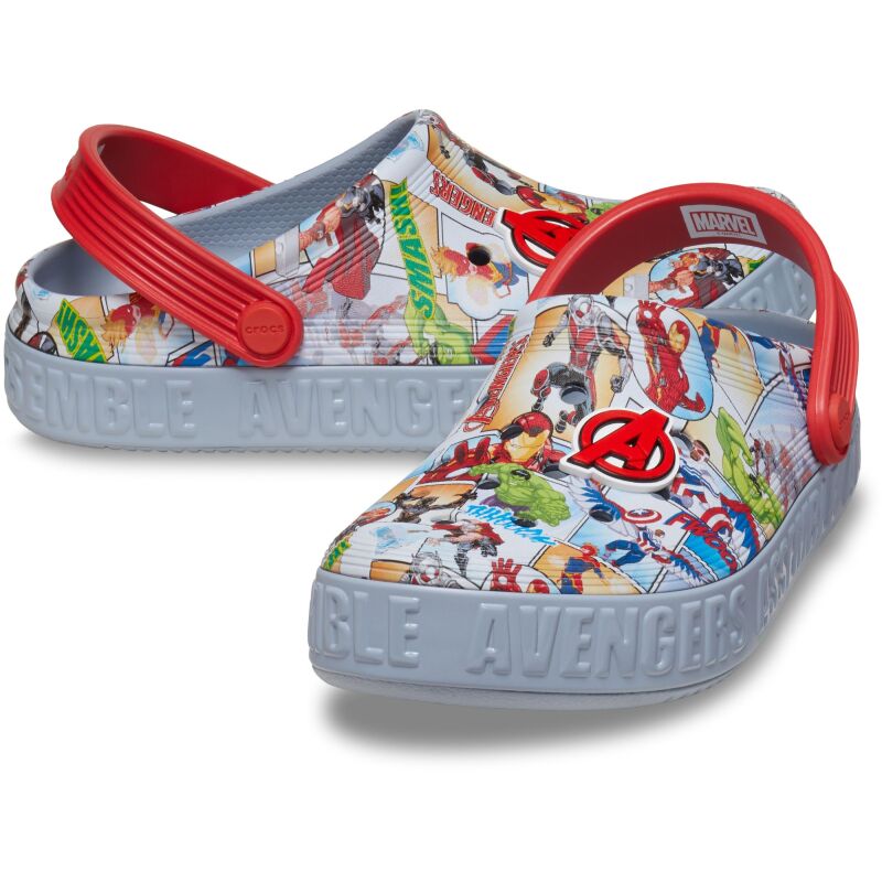 Crocs™ Avengers Off Court Clog Kid's Blue Grey
