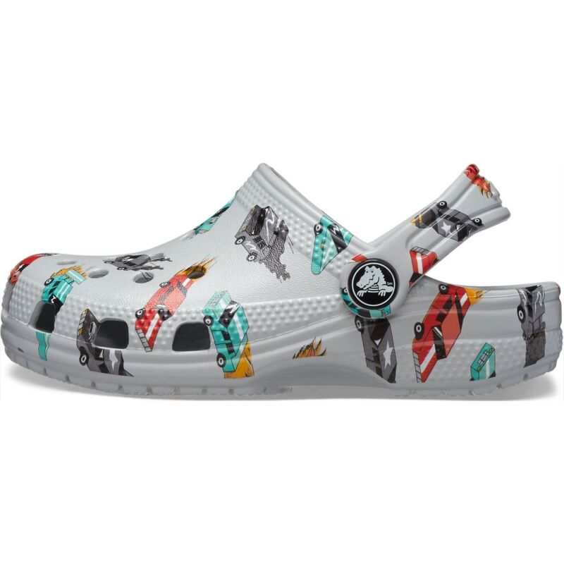 Crocs™ Classic Race Cars Graphic Clog Kid's Mirage/Multi