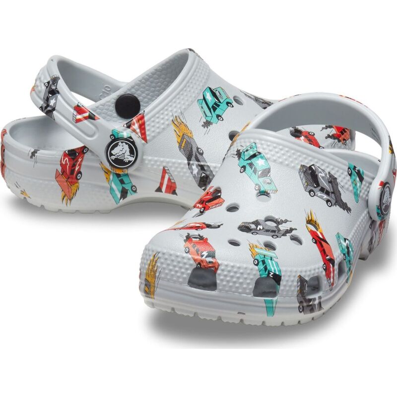 Crocs™ Classic Race Cars Graphic Clog Kid's Mirage/Multi