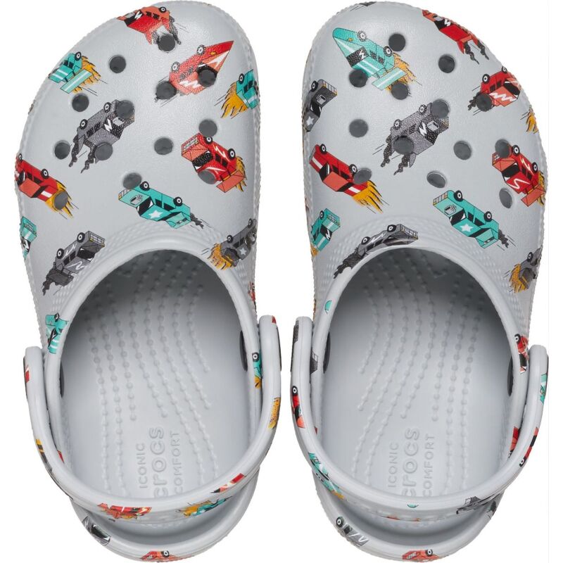Crocs™ Classic Race Cars Graphic Clog Kid's Mirage/Multi