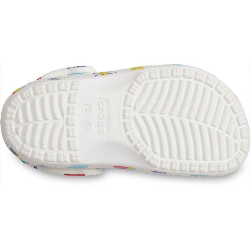 Crocs™ Classic Doodle Print Clog Toddler's White/Multi