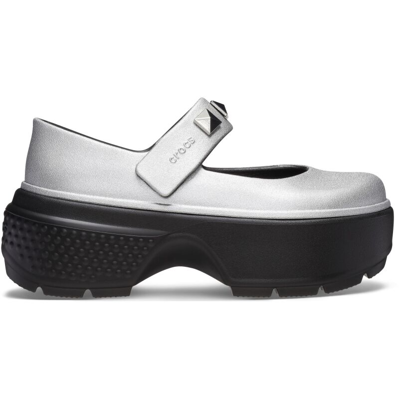 Crocs™ Stomp Metallic Mary Jane Silver