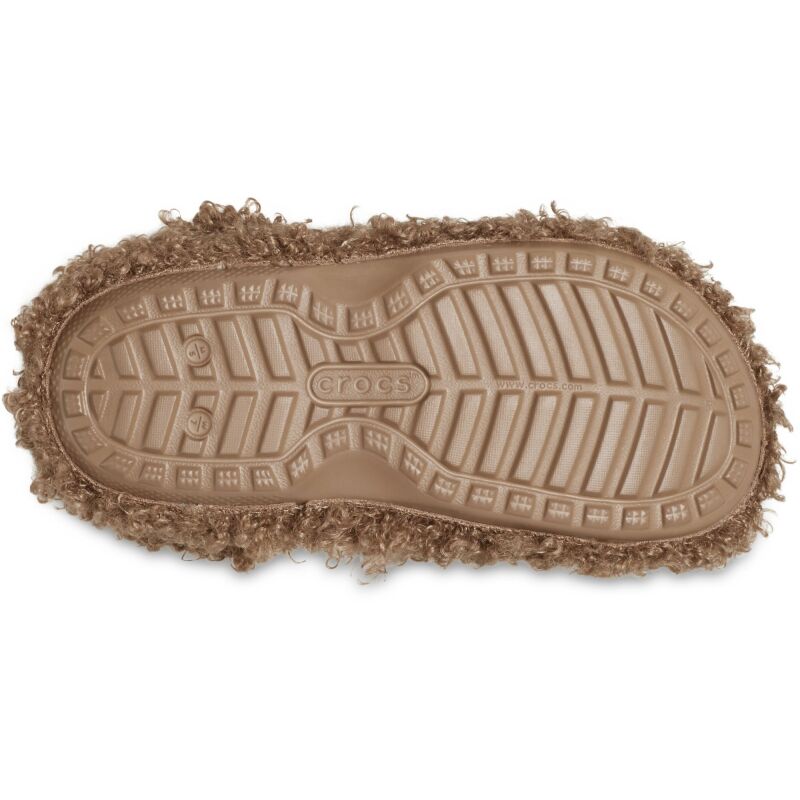 Crocs™ Classic Doodle Fur Lined Clog Sepia