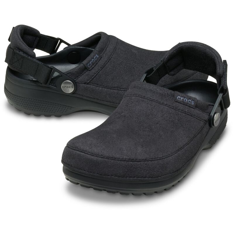Crocs™ Classic Crafted Vegan Suede Clog Black