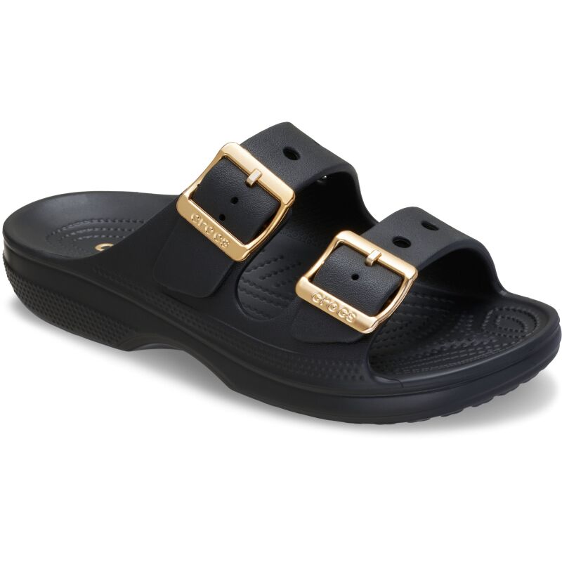 Crocs™ Saturday Metallic Buckle Sandal Women's Black