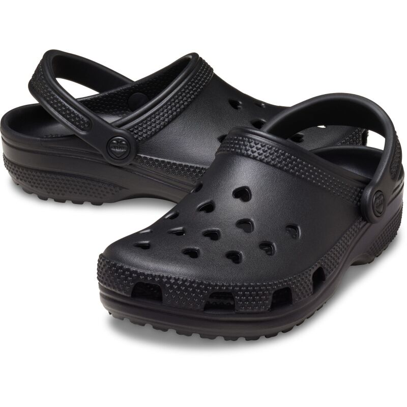 Crocs™ Classic Hearts Cut Out Clog Black