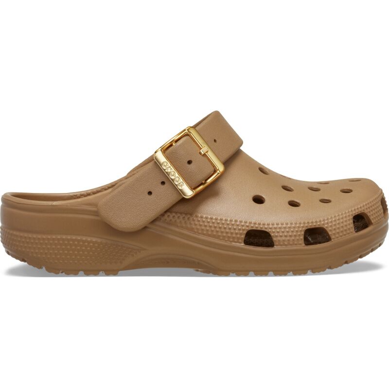 Crocs™ Classic Metallic Buckle Clog Sepia