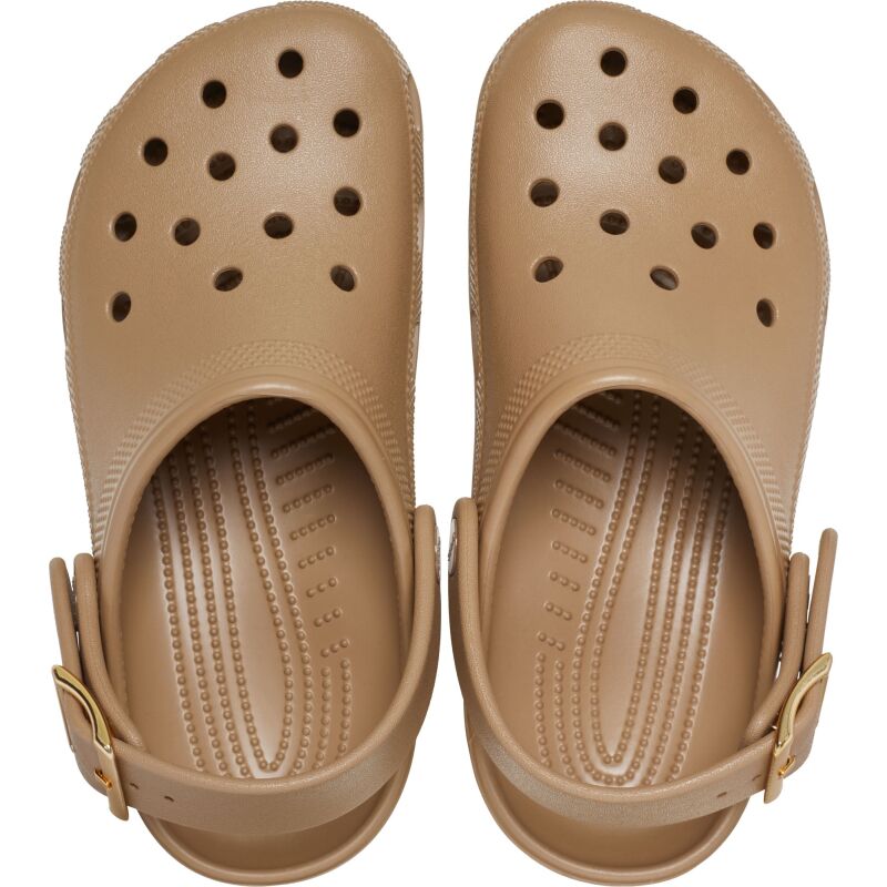 Crocs™ Classic Metallic Buckle Clog Sepia
