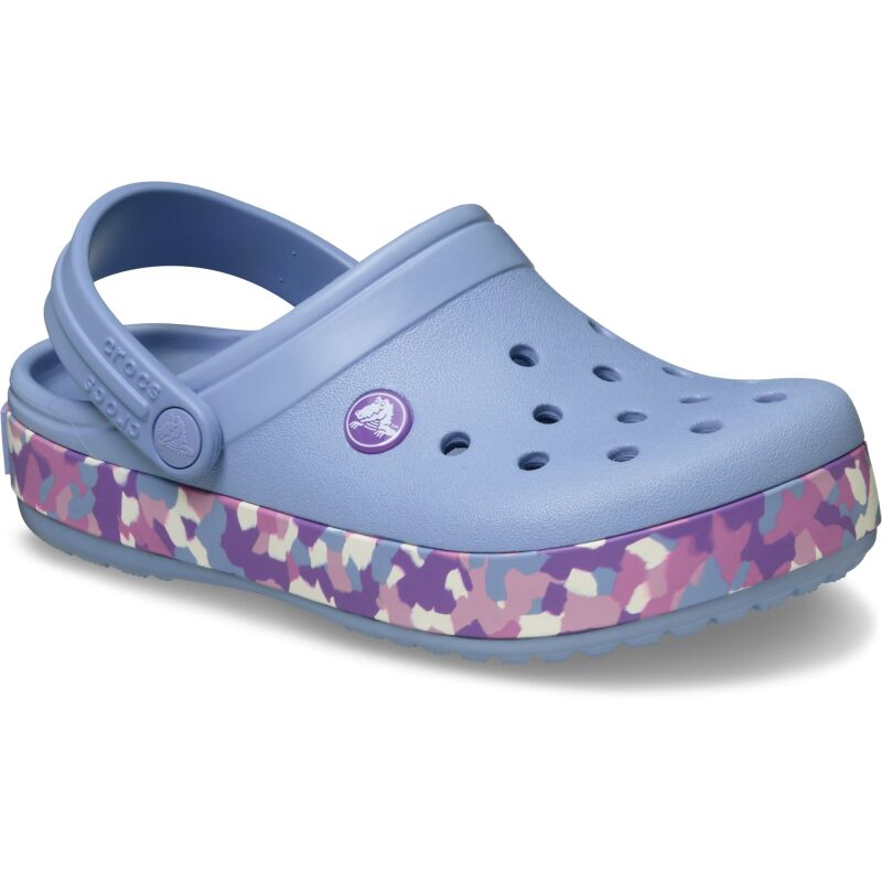 Crocs™ Crocband Glow Confetti Band Clog Kids' Blue Haze/Multi