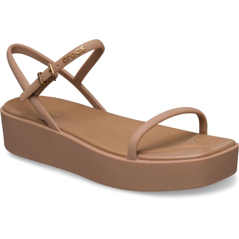 Crocs™ Miami Platform Y Strap Sandal Milk Chocolate