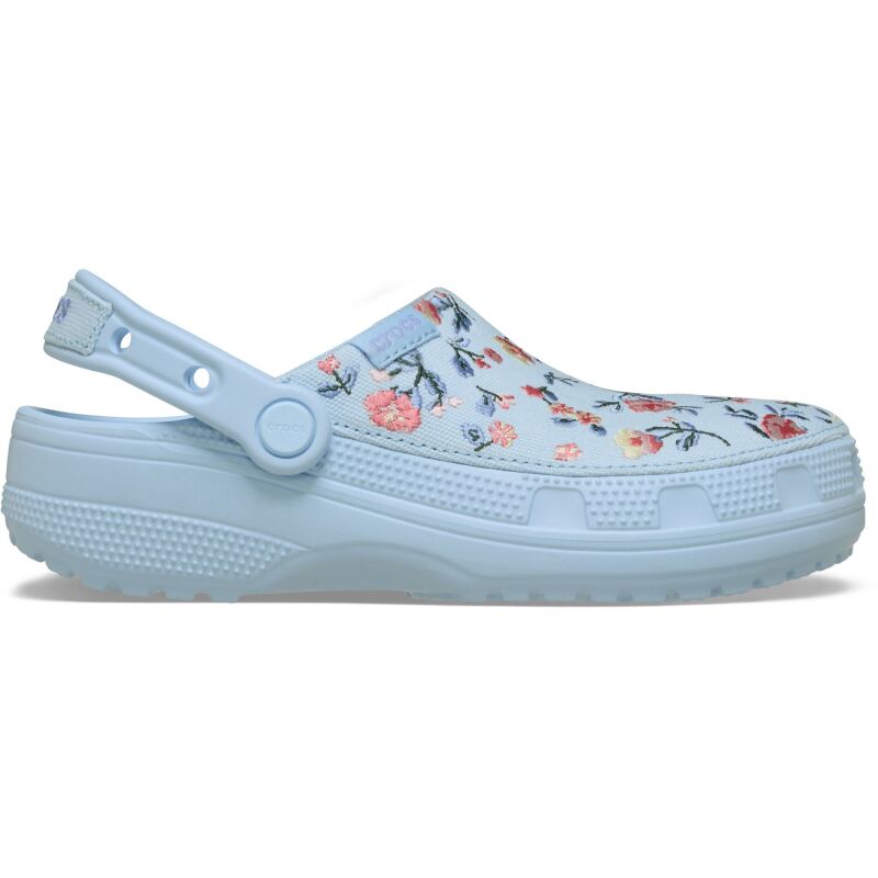 Crocs™ Classic Crafted Floral Clog Blue Frost