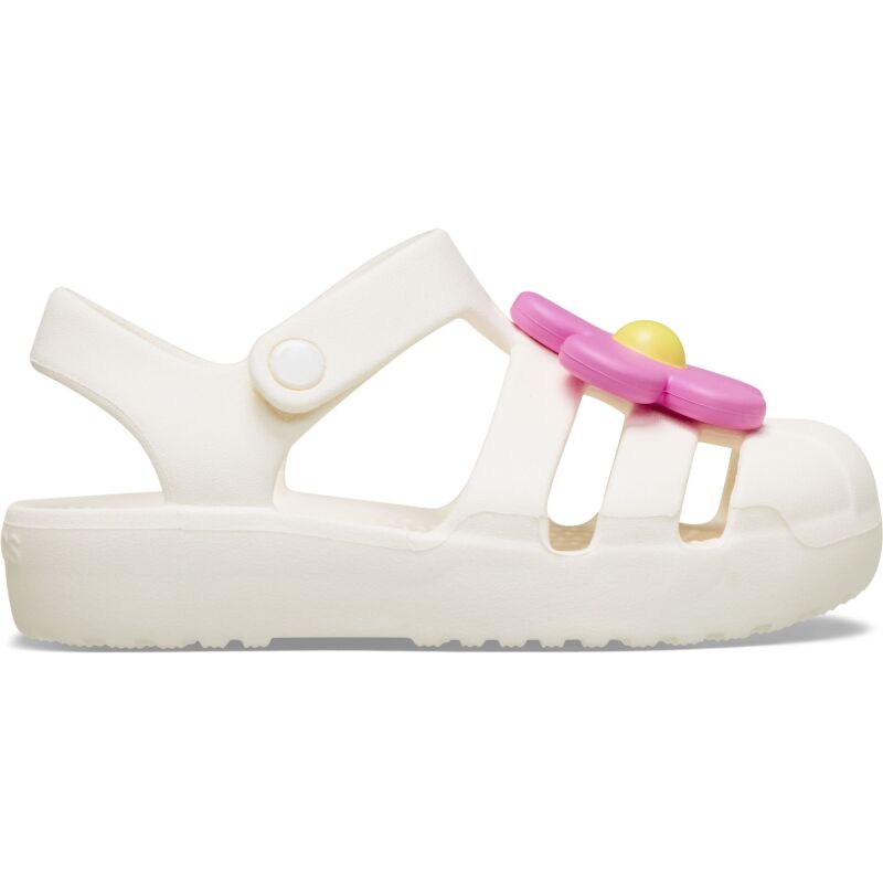 Crocs™ Classic Flower Fisherman Toddler's Chalk