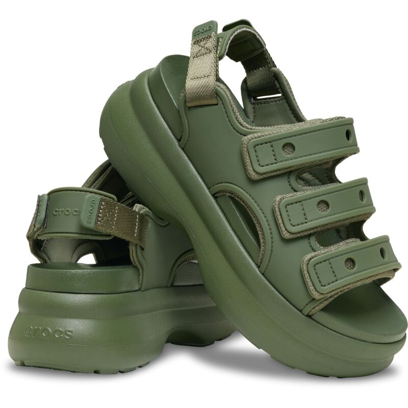 Crocs™ Soho Frosted Sport Sandal Women's Army Green