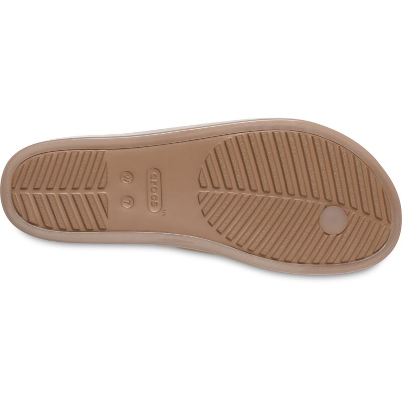 Crocs™ Miami Jelly Round Toe Flip Women's Milk Chocolate Jelly