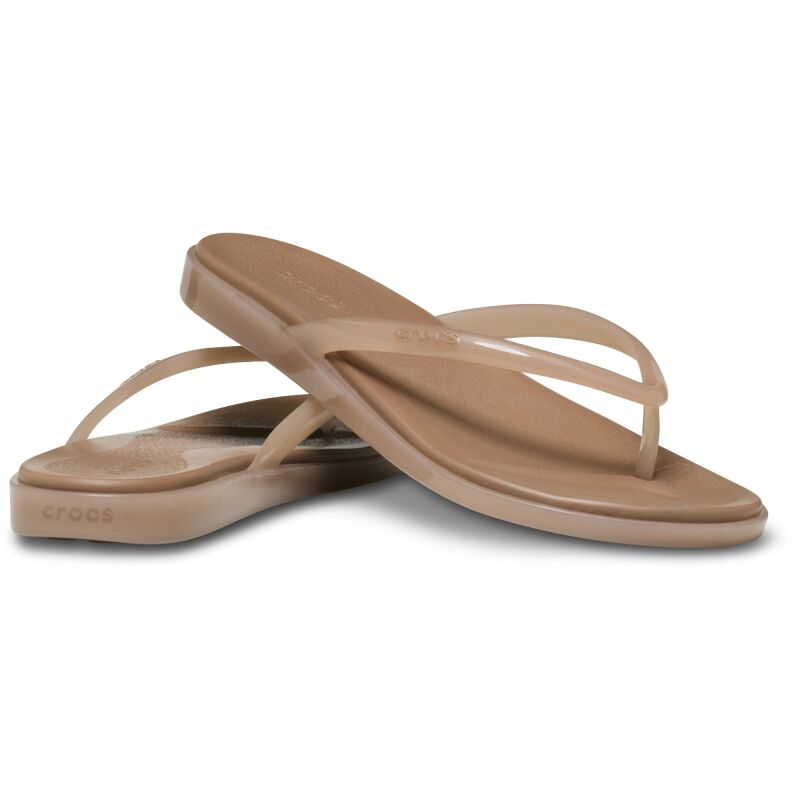 Crocs™ Miami Jelly Round Toe Flip Women's Milk Chocolate Jelly