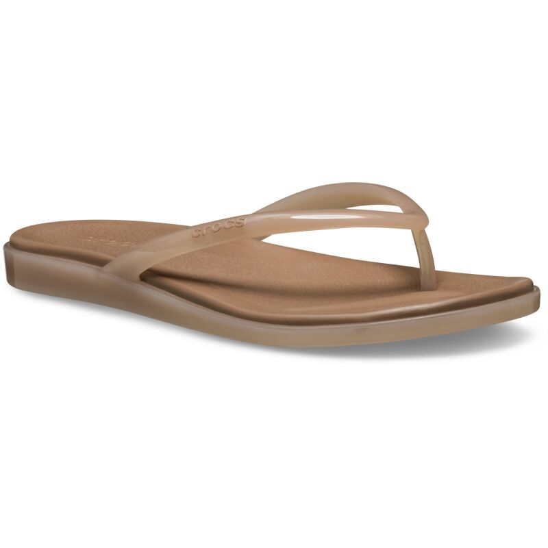 Crocs™ Miami Jelly Round Toe Flip Women's Milk Chocolate Jelly
