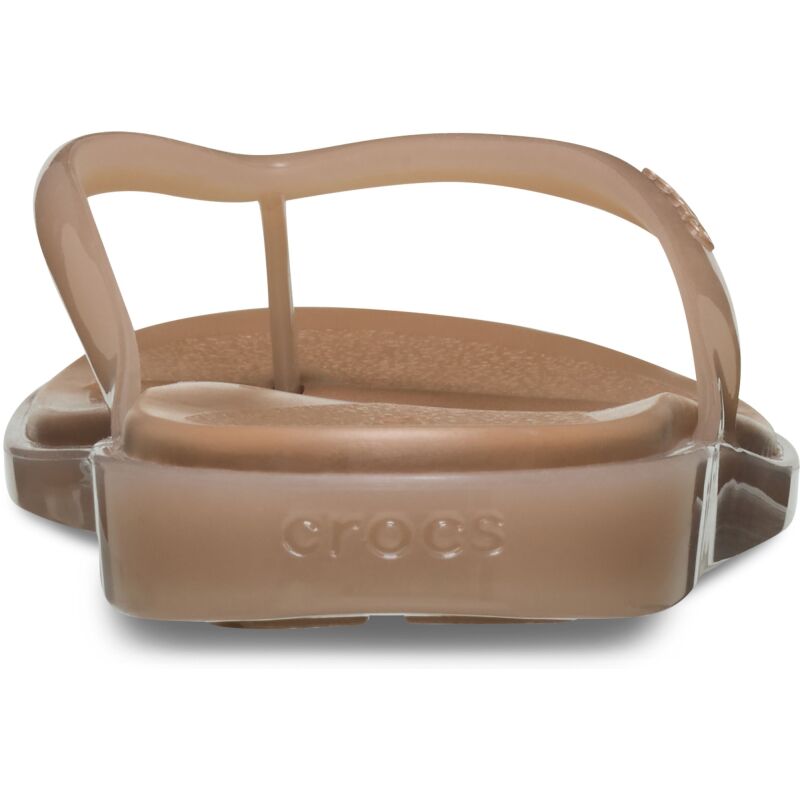 Crocs™ Miami Jelly Round Toe Flip Women's Milk Chocolate Jelly