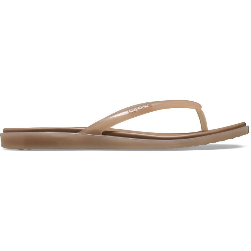 Crocs™ Miami Jelly Round Toe Flip Women's Milk Chocolate Jelly