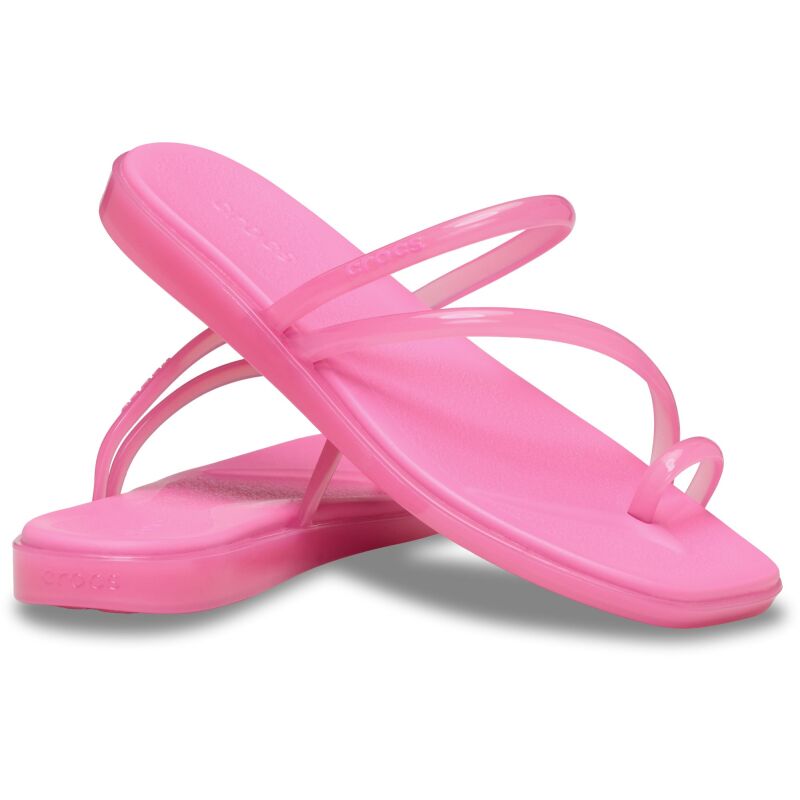 Crocs™ Miami Jelly Toe Loop Sandal Women's Pink Lemonade Jelly