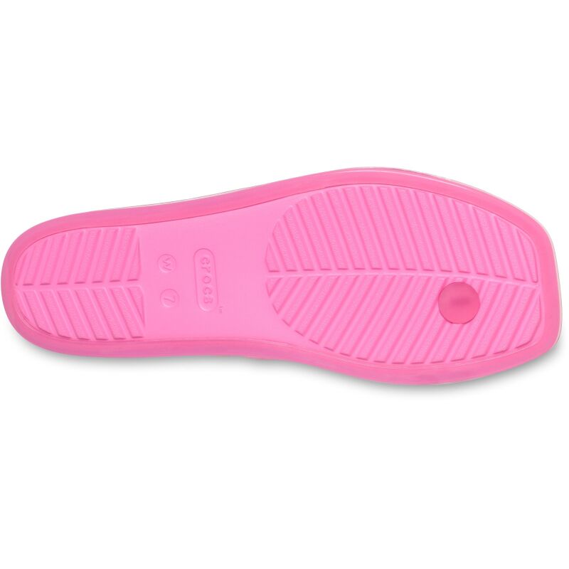 Crocs™ Miami Jelly Toe Loop Sandal Women's Pink Lemonade Jelly