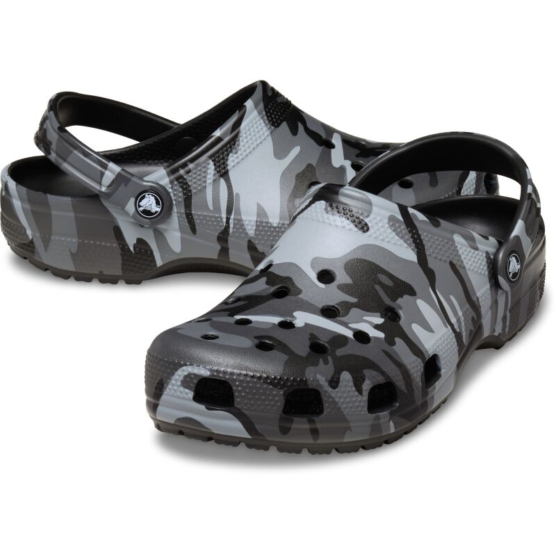 Crocs™ Classic Camouflage Clog Black/Slate Grey