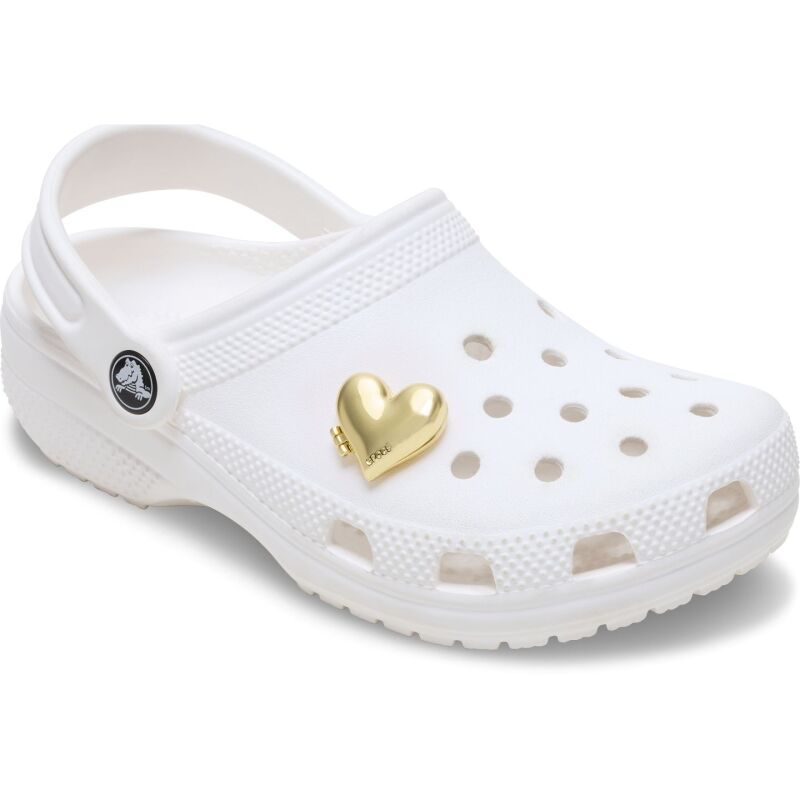 Crocs™ Jibbitz Gold Bubble Locket Heart 