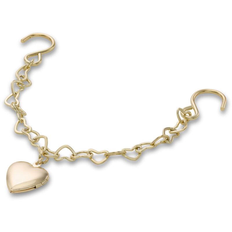 Crocs™ Jibbitz Gold Rivet Chain with Heart 