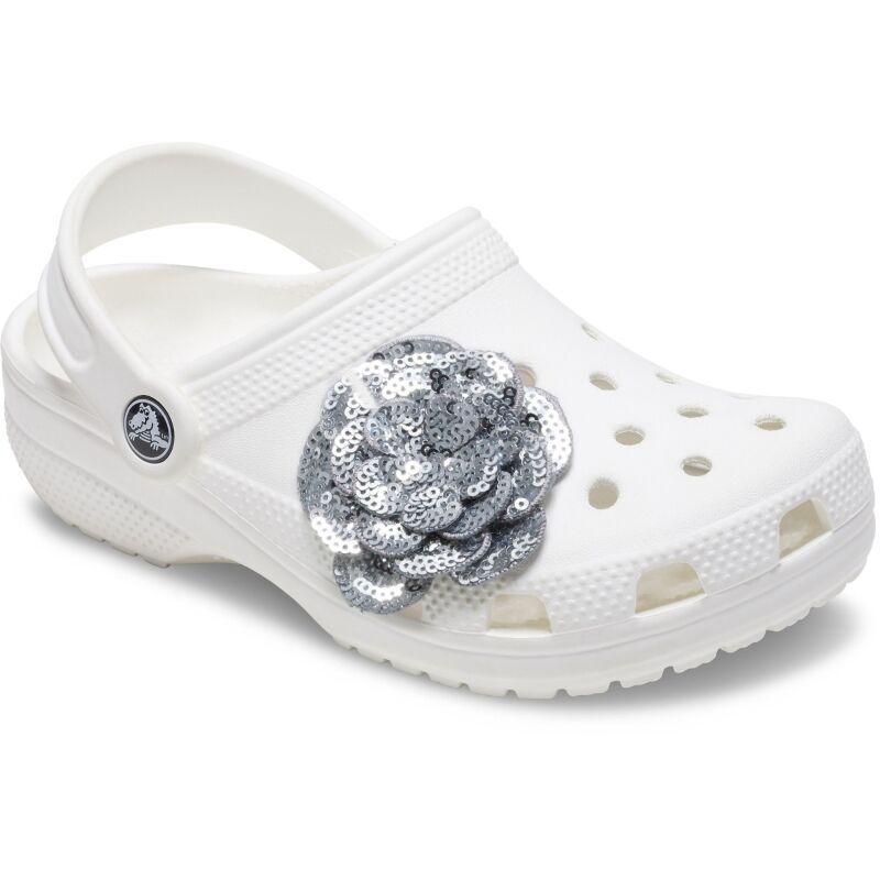 Crocs™ Jibbitz Silver Sequin Flower 