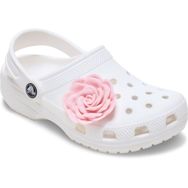 Crocs™ Jibbitz Pink Rose With Pearls 
