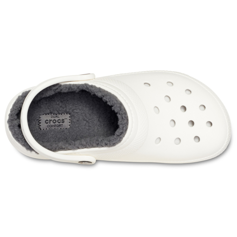 Crocs™ Classic Lined Clog White/Grey