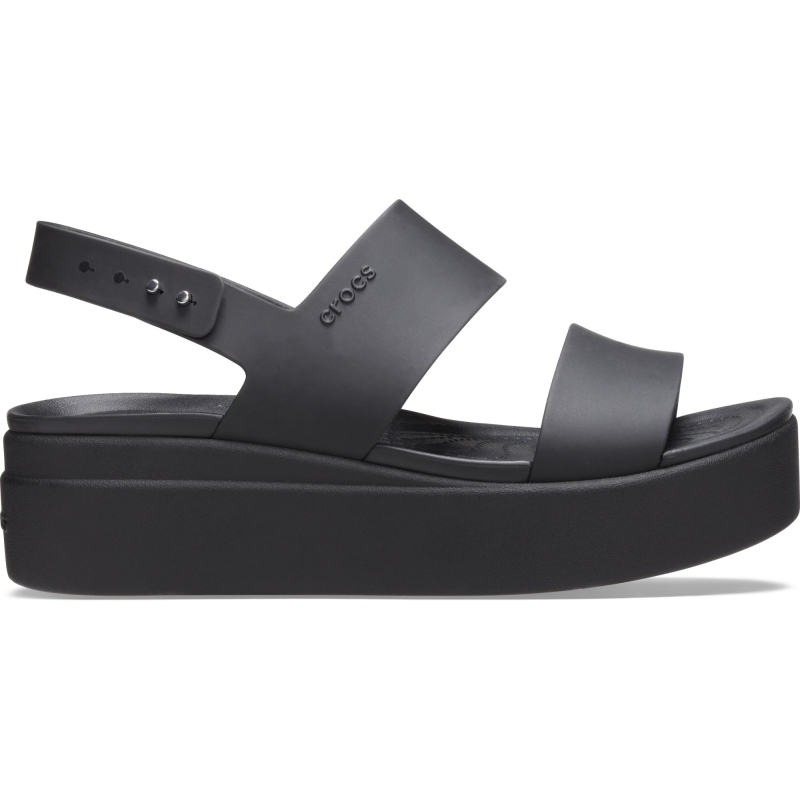 Crocs™ Brooklyn Low Wedge Womens Black/Black