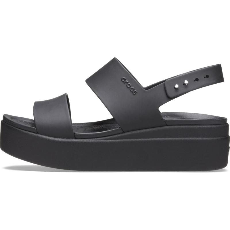 Crocs™ Brooklyn Low Wedge Womens Black/Black