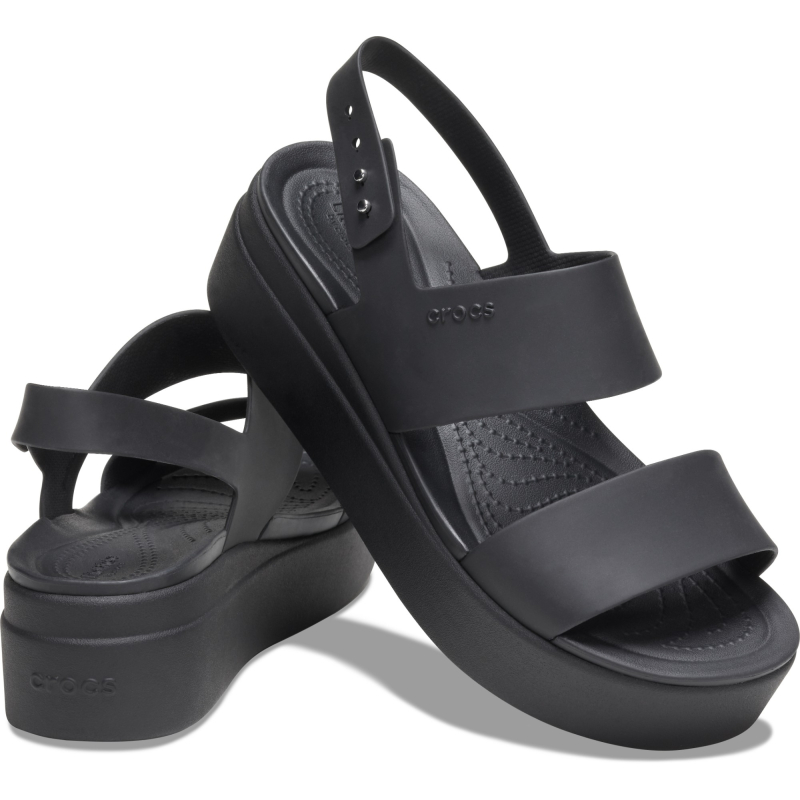 Crocs™ Brooklyn Low Wedge Womens Black/Black