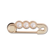Crocs™ Jibbitz Gold And Pearl Safety Pin 196265883578 