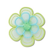 Crocs™ Jibbitz Green Mesh Flower 