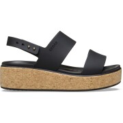 Crocs™ BROOKLYN CORK LOW WEDGE Black/Black