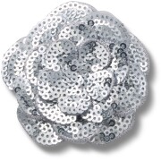 Crocs™ Jibbitz Silver Sequin Flower 
