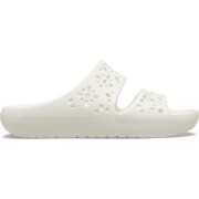 Crocs™ CLASSIC FLORAL CUT OUT SANDAL Chalk