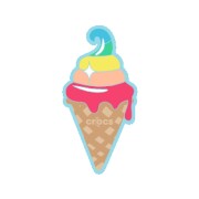 Crocs™ Crocs Jibbitz Waffle Ice Cream Cone 198445376887 