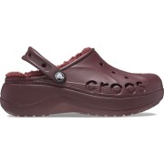 Crocs™ Baya Platform Lined Clog Burgundy