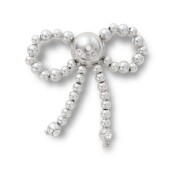 Crocs™ Jibbitz Silver Beaded Bow 