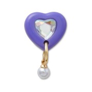 Crocs™ Jibbitz Purple Heart With Pearl 198445177002 