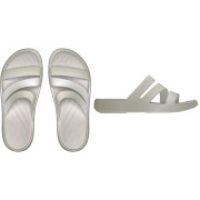 Crocs™ Getaway Patent Strappy Chalk