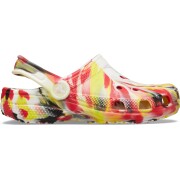 Crocs™ CLASSIC GLOW MARBLED CLOG KID'S Varsity Red/Multi