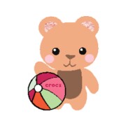 Crocs™ Jibbitz Cutie Beach Bear 