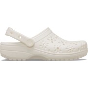 Crocs™ CLASSIC FLORAL CUT OUT CLOG Chalk