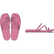 Crocs™ Miami Jelly Toe Loop Sandal Women's Pink Lemonade Jelly