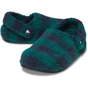 Crocs™ Classic Buff Check Cozzzy Slipper Hosta/Navy